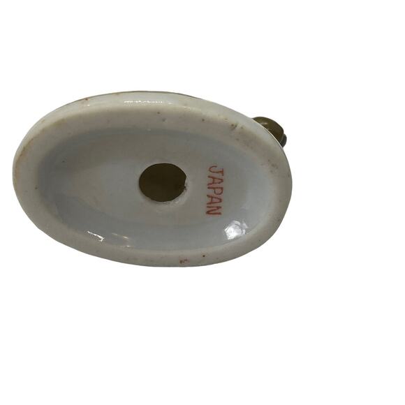 Vintage Ceramic Japan Red Birds in Blue Flowering tree Salt & Pepper Shakers Set - Picture 6 of 13